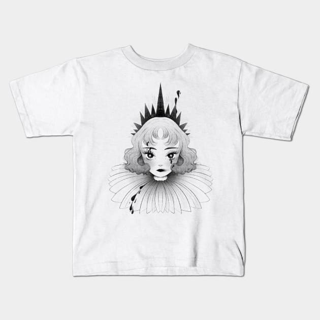 Clown girl Kids T-Shirt by Maho-Do